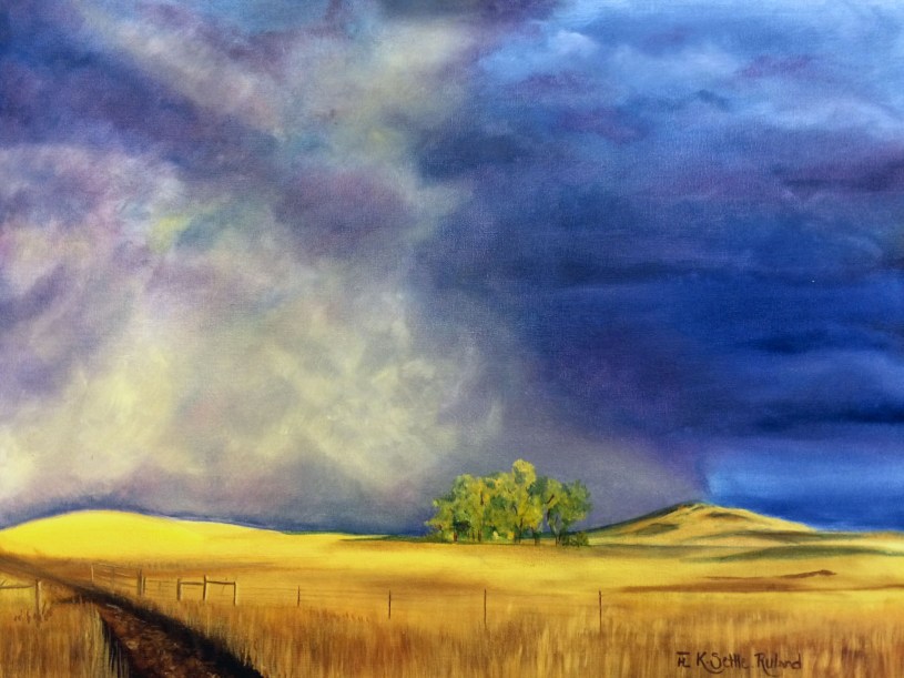 Kate Settle Ruland, The Calm Before, oil, 18x24